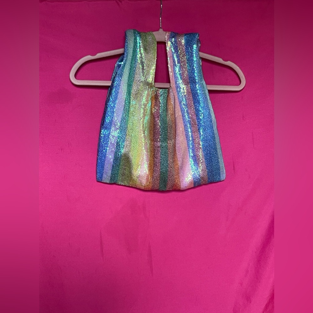 Multicolor Sequin Clutch Bag